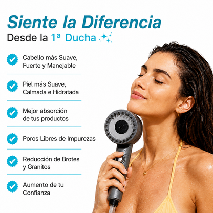 No dejes que el agua Arruine tu Piel y tu Cabello. Filtra, Protege y Disfruta con AguaRaíz