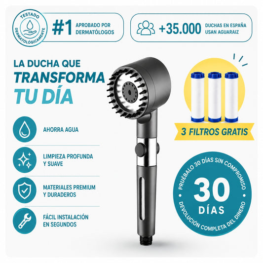 No dejes que el agua Arruine tu Piel y tu Cabello. Filtra, Protege y Disfruta con AguaRaíz
